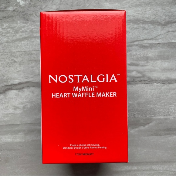 Nostalgia Kitchen Nostalgia Mymini Heart Waffle Maker Nwt Poshmark